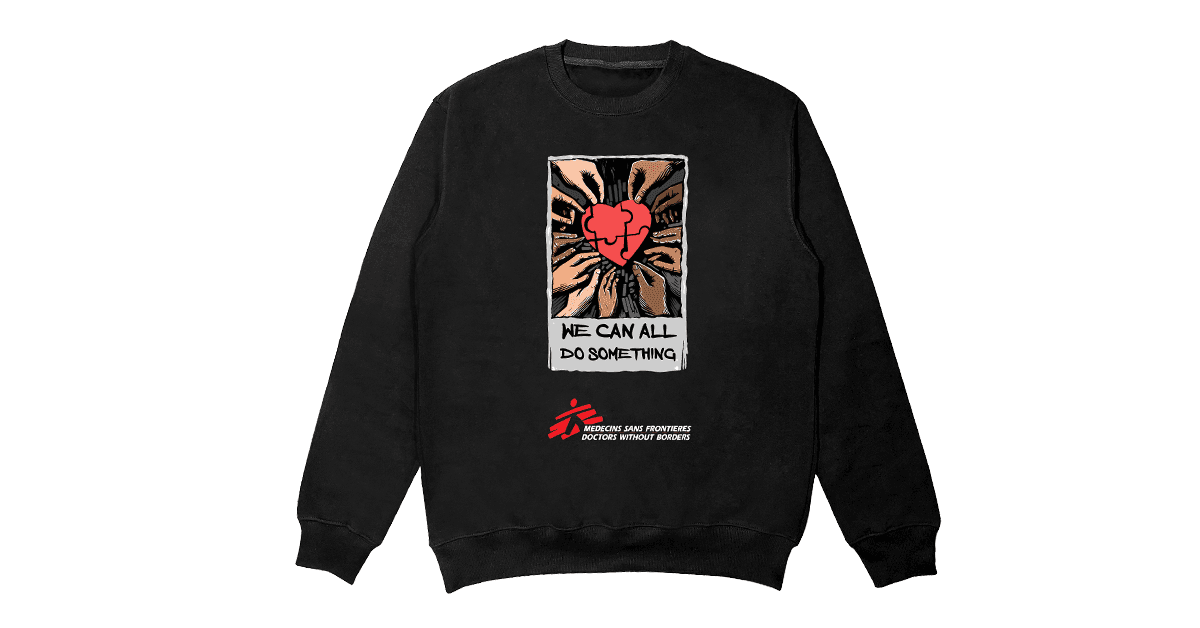 Black "We Can All Do Something Sweatshirt"